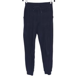 LULULEMON Scuba Jogger Black High-Rise Cotton Terry Drawstring Active Women's 4